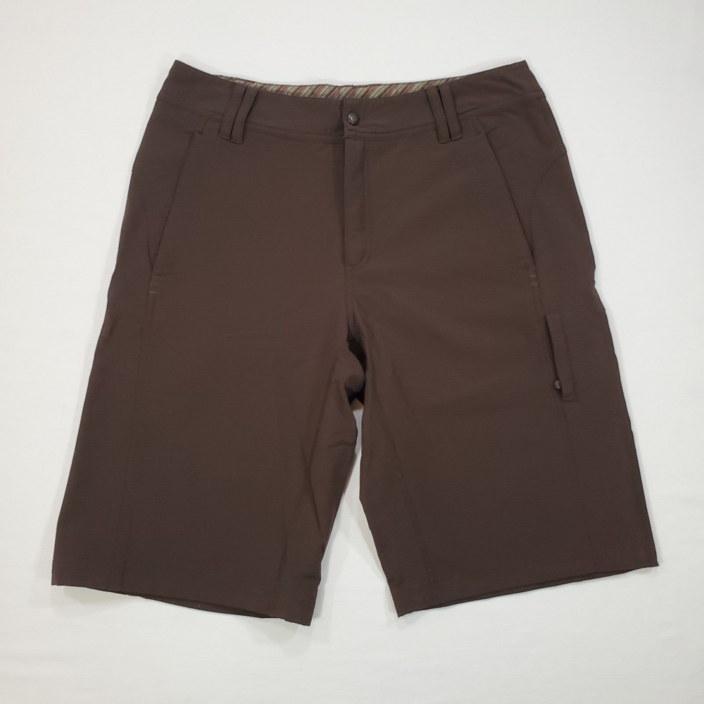 Lululemon Athletica Shorts Men 34x12 Brown WET.DRY.WARM Nylon Chino Belt Loops